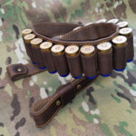Genuine Leather Rifle Sling with cartridges carriers