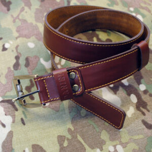 Monogrammed Men's Leather Belt, Men's Accessories