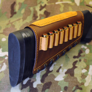 Contrast Buttstock ammo sleeve with suede cheek pad