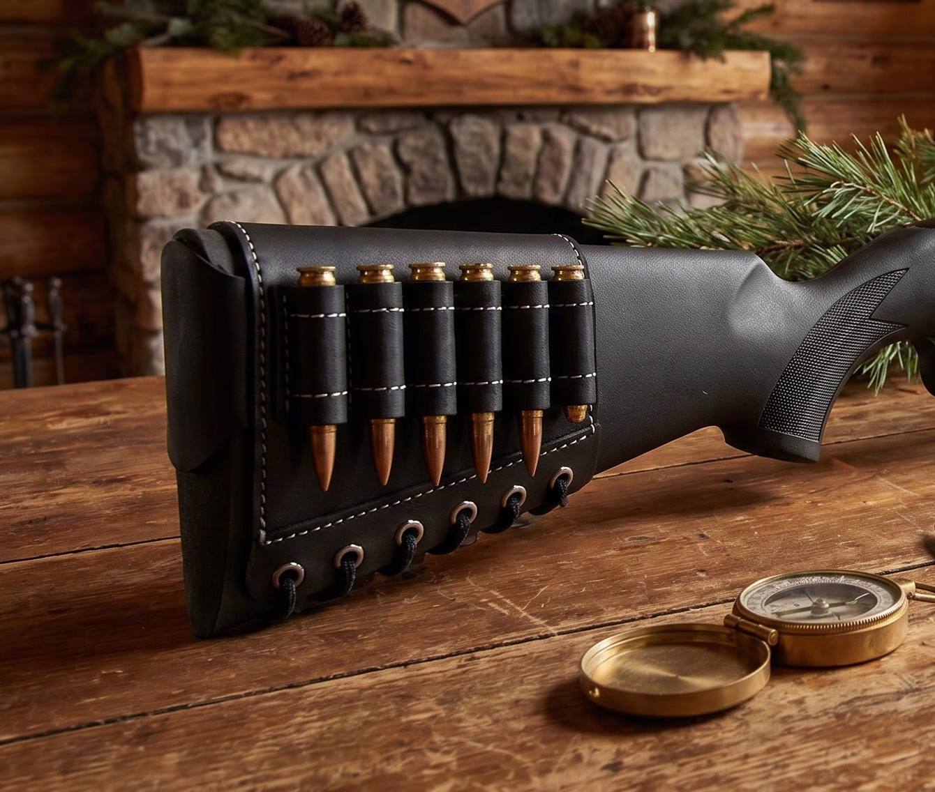 Compact buttstock sleeve with anti slide protective loop
